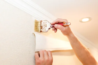 Pose de papier peint à Bourdon — revêtements muraux et toiles de verre